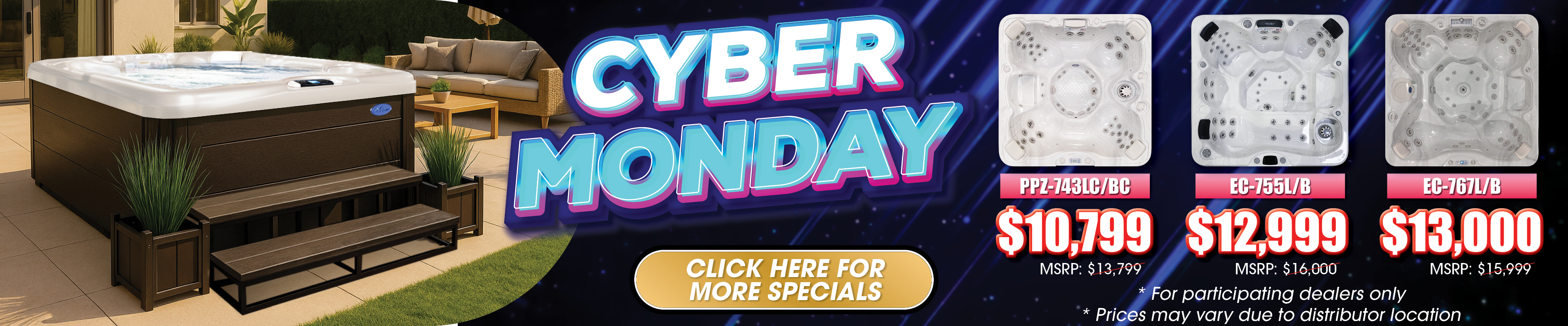 Calspas hot tub being used in a family setting - Livonia